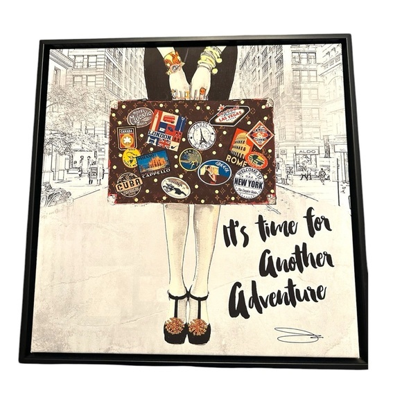 Other - It’s time for another Adventure wall Art Print canvas with Black Frame 🧳